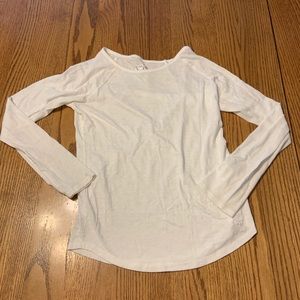Justice Long-Sleeve White Shirt, Girls 16